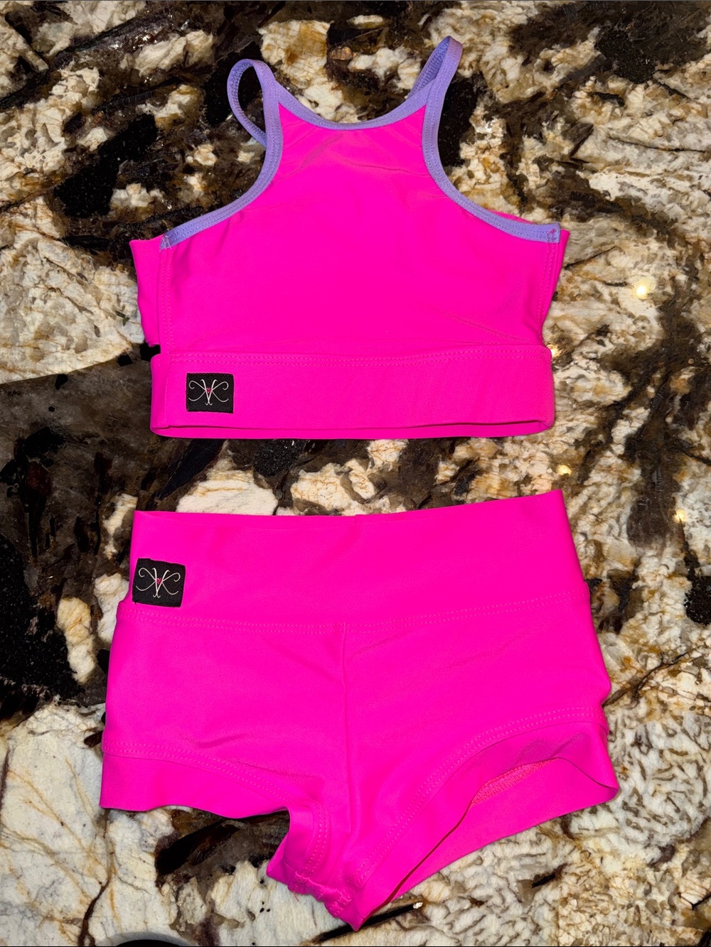 Kandi Kouture Neon Pink Two-Piece Set. Size 5/6. WORN ONCE.